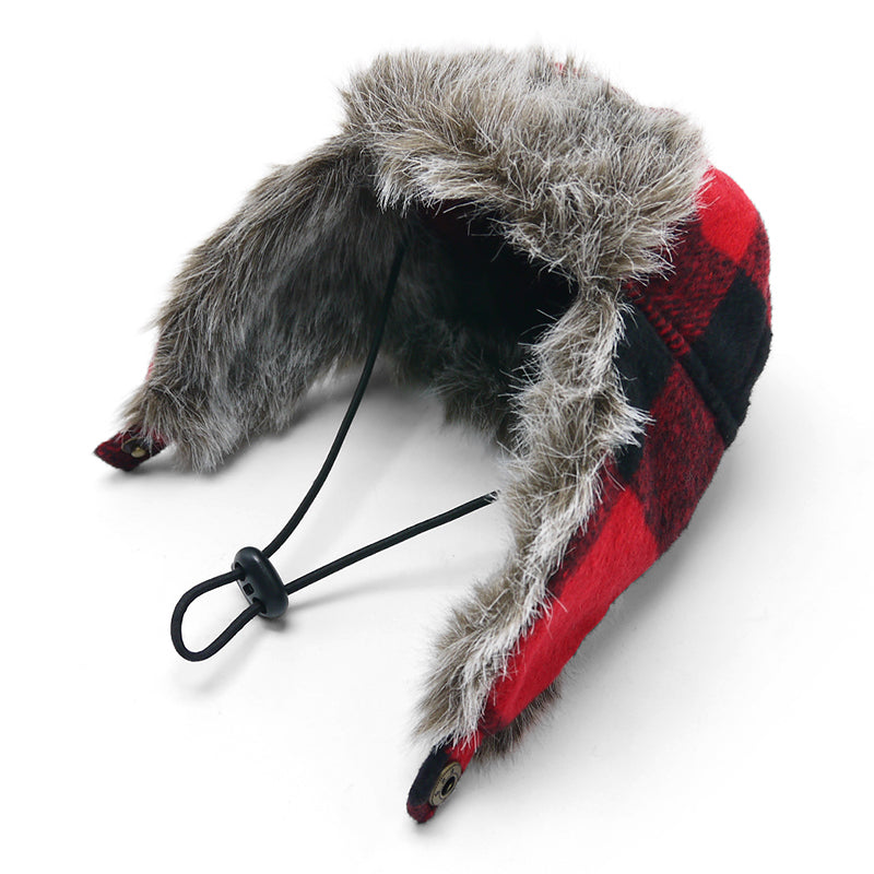 Trapper Dog Hat - Red Plaid