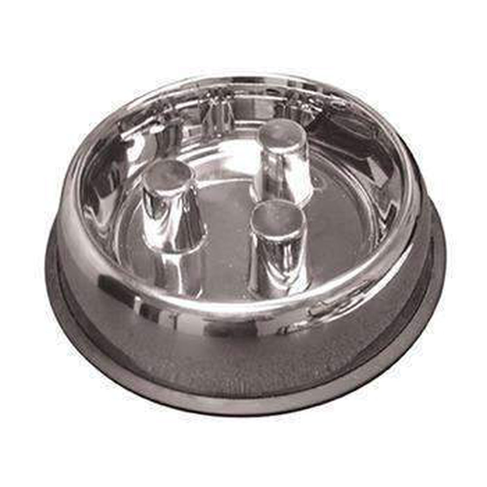 Stainless Steel Slow Feeder Dog Bowl | Orvis