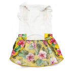 Floral Suspender Dog Dress, Pet Clothes, Furbabeez, [tag]